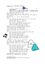 English worksheet: Song lyrics - Sing to Learn