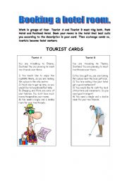 English Worksheet: Booking a hotel room role play