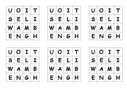 English Worksheet: Boggle style spelling game filler
