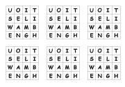 English worksheet: Boggle style spelling game filler