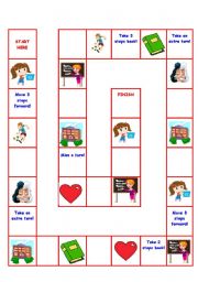 English worksheet: Board game for kids