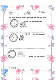 English worksheet: a revision worksheet for students