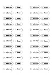 English worksheet: Telling the time 2