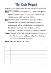 English Worksheet: Introduction of Relative Clauses