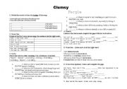 English Worksheet: Song Activity - Clumsy by Fergie