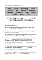 English Worksheet: gap fill activity for discussion- modals should, have to, dont have to, shouldnt, might etc