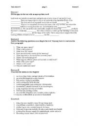 English Worksheet: Worksheet on environmental pollution