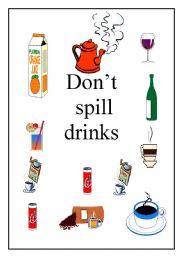 English worksheet: drinks