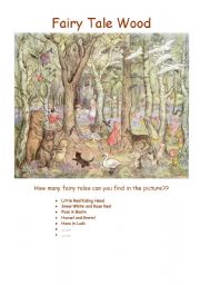 English Worksheet: Fairy Tale Wood