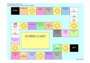 English Worksheet: weather board game