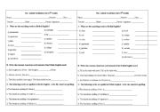 English Worksheet: ten minute American and British English vocabulary test