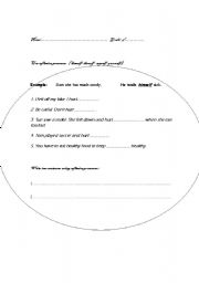 English worksheet: reflexible pronouns