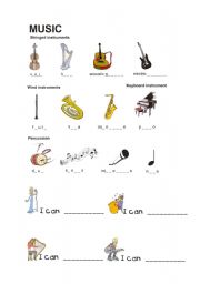 musical instruments and music