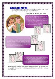 English Worksheet: Palm reader