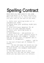 Spelling Contract