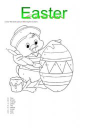 English Worksheet: Easter