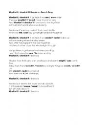 English Worksheet: Beach Boys - Wouldnt it be nice