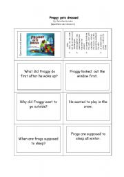 English worksheet: Froggy gets dressed, by Johnathan London