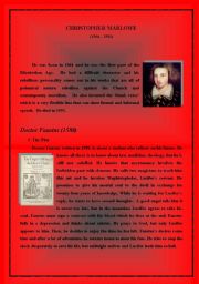 English Worksheet: Christopher Marlow - Dr. Faustus Summary