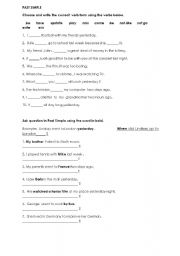 English Worksheet: Past Simple