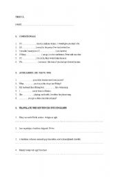 English worksheet: level assessment
