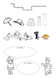 English worksheet: clothes