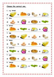 English Worksheet: Breakfast vocabulary