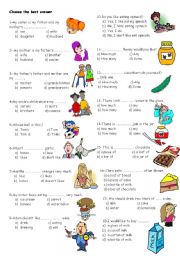 English Worksheet: revision for 6th grades part 1