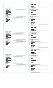 English worksheet: School Items