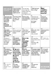 English Worksheet: Present Perfect Board game