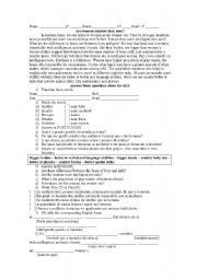 English Worksheet: Degree of adjective