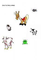 English worksheet: Small Animals