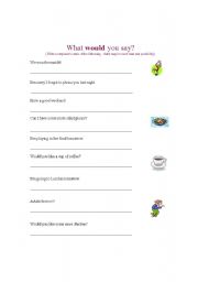 English worksheet: Introduction class worksheet - Ice Breaker