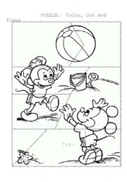 English Worksheet: Puzzle