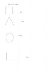 English worksheet: shapes