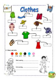 English Worksheet: Clothes