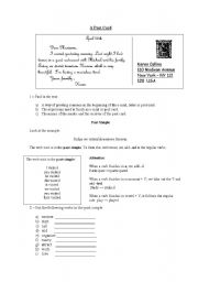 English Worksheet: Past Simple