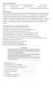 English worksheet: past continuous