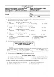 English worksheet: Avaliao