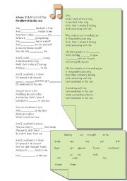 English Worksheet: song & lyrics 