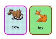 English Worksheet: Animals Flashcards