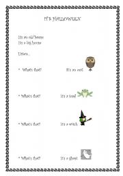 English Worksheet: Is Halloween