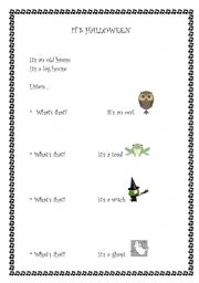 English worksheet: Is Halloween