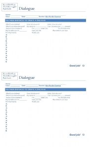 English worksheet: Dialogue personal information