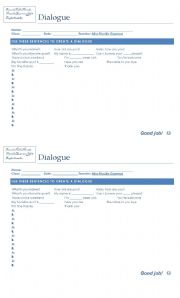 English Worksheet: Dialogue personal information