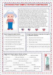 English Worksheet: Revising Past Simple vs Past Continuous