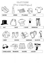 English Worksheet: CLOTHES