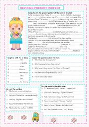 English Worksheet: Revising Present Perfect