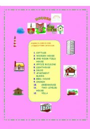 English Worksheet: HOUSES