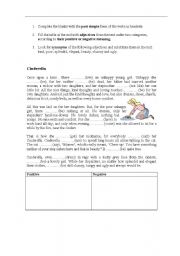 English Worksheet: cinderella